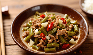 肉末酸豆角
